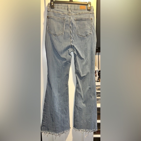 Judy Blue® Ultra High Rise Super Flare Jean In Pin Stripe - Picture 13 of 14